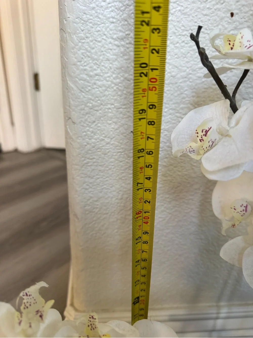 Pier 1 imports White Orchid Arrangement in Bronze Vase - Home Accents